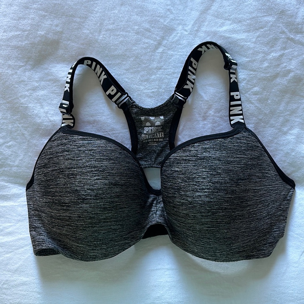 Pink Racer Back Sports Bra